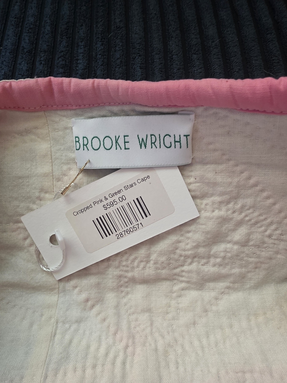 Pink And Green Brooke Wright Quilt Vest - Picture 3 of 3
